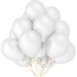 White Balloons Bunches Bouquets